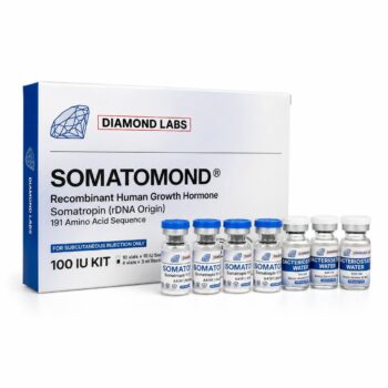 HGH Somatropin 100 IU kit with 10 vials and bacteriostatic water for UK and Europe